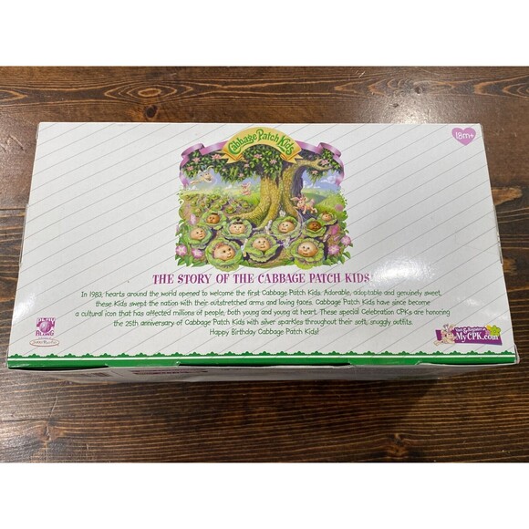Cabbage Patch Kids Celebration 25 Years Sandra Elizabeth Pink Baby Brand New Box - Picture 6 of 8